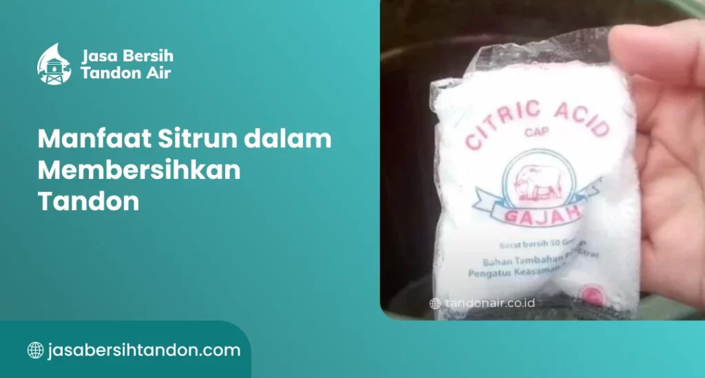 Manfaat Sitrun dalam Membersihkan Tandon