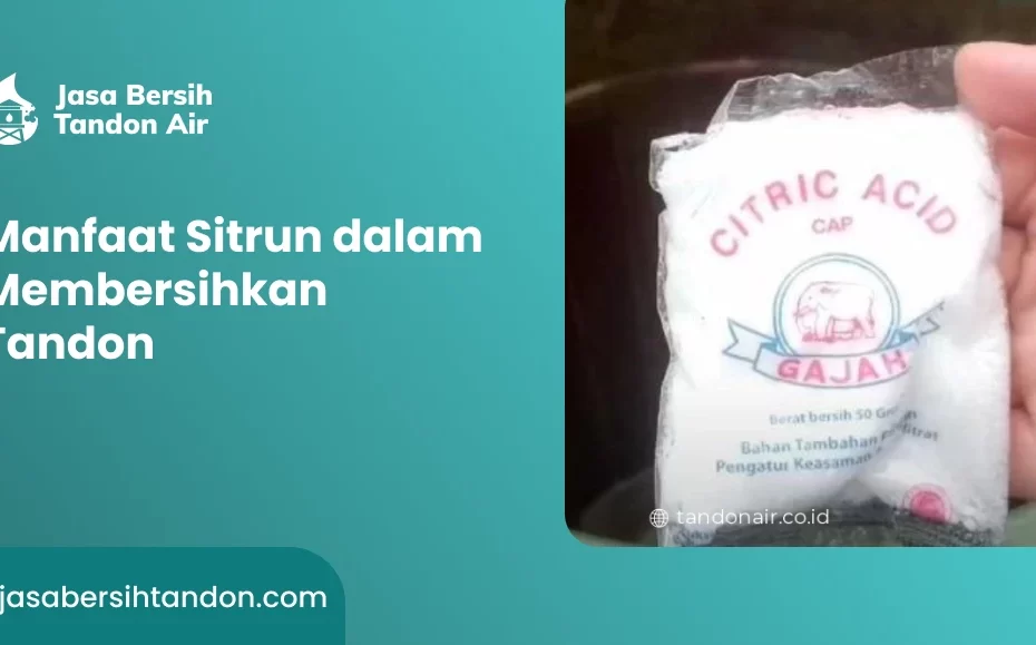 Manfaat Sitrun dalam Membersihkan Tandon