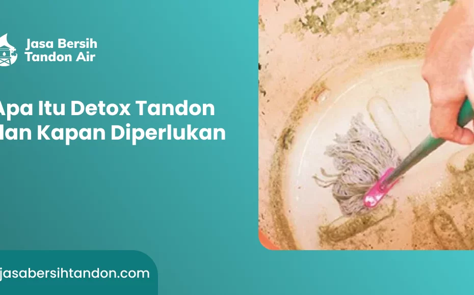 Apa Itu Detox Tandon dan Kapan Diperlukan