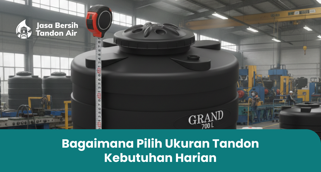 1. Bagaimana Pilih Ukuran Tandon Kebutuhan Harian