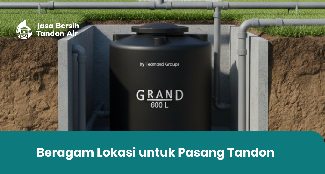 1. Beragam Lokasi untuk Pasang Tandon