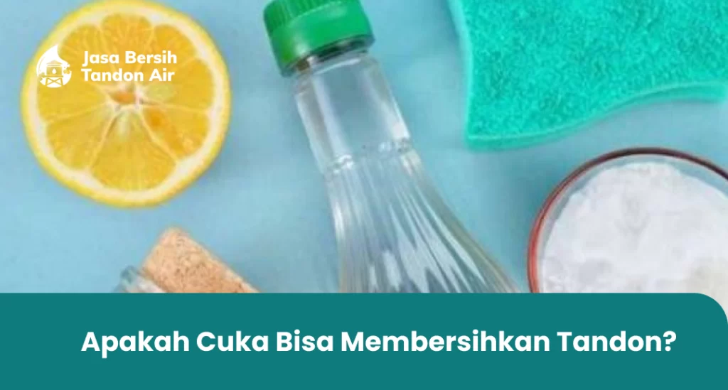 Apakah Cuka Bisa Membersihkan Tandon?
