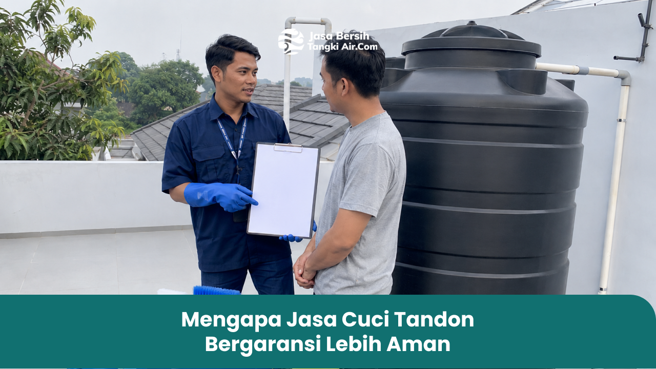 Mengapa Jasa Cuci Tandon Bergaransi Lebih Aman