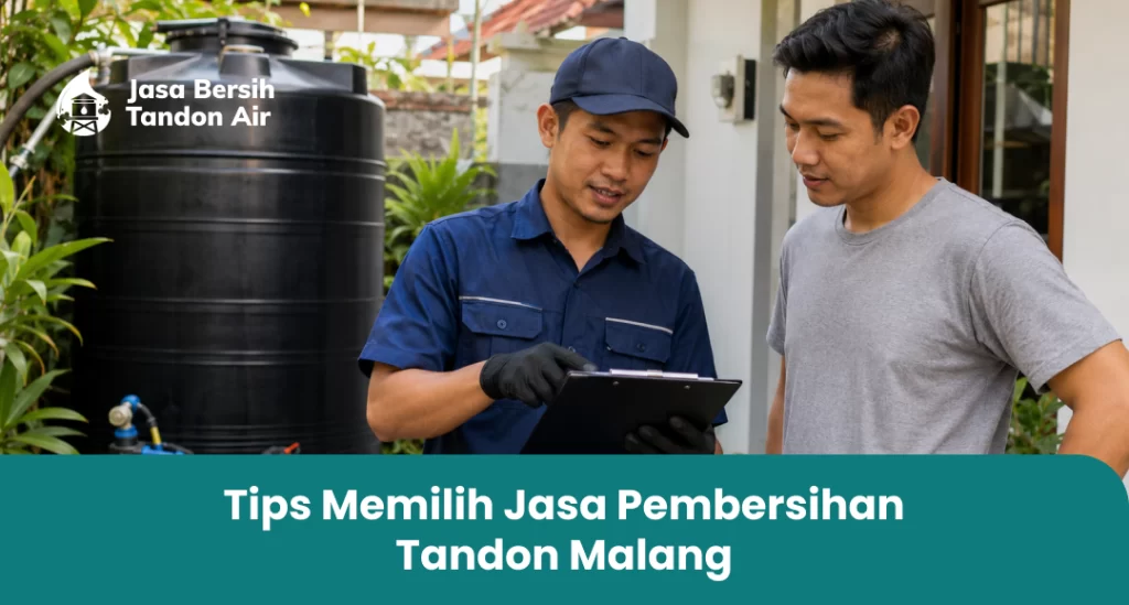 Tips Memilih Jasa Pembersihan Tandon Malang