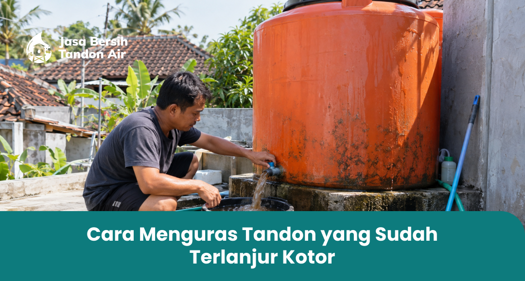 Cara Menguras Tandon yang Sudah Terlanjur Kotor