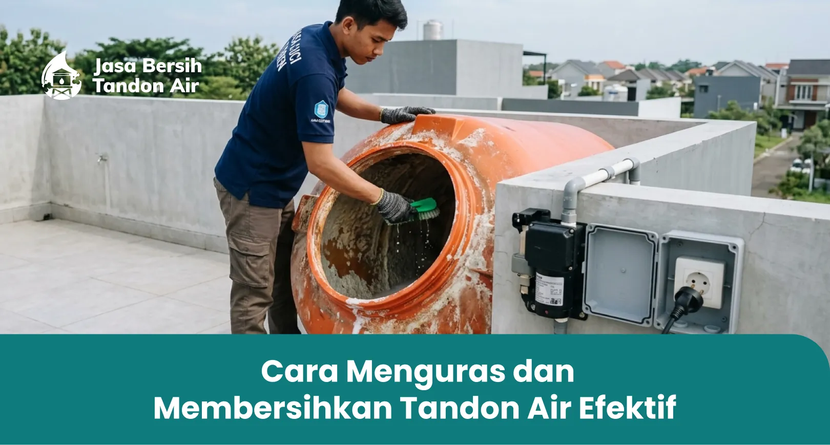 Cara Menguras dan Membersihkan Tandon Air Efektif