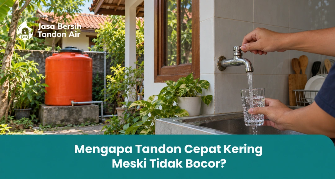 Mengapa Tandon Cepat Kering Meski Tidak Bocor